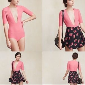 Pink Luciana Reformation bodysuit size Medium